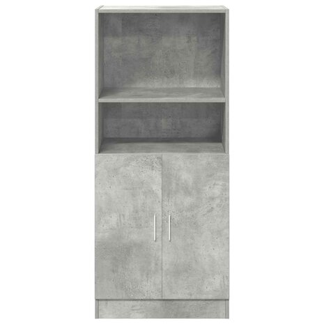 Keukenkast 57x41,5x131,5 cm bewerkt hout betongrijs 4