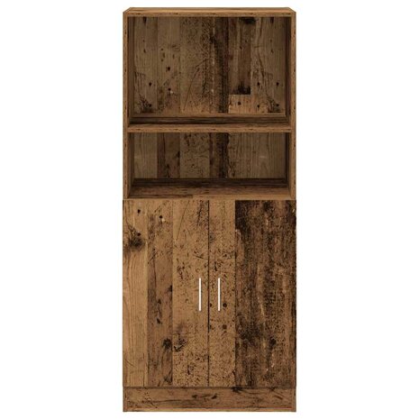 Keukenkast 57x41,5x131,5 cm bewerkt hout oud houtkleurig 4