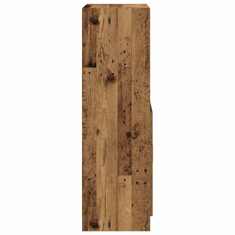 Keukenkast 57x41,5x131,5 cm bewerkt hout oud houtkleurig 6