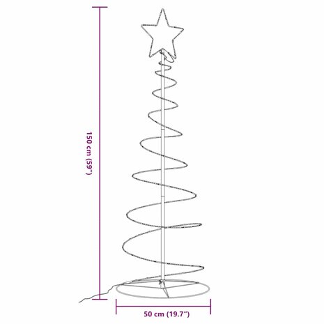 Lichtkegel 100 warmwitte LED&apos;s 150 cm 10