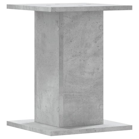 Speakerstandaards 2 st 30x30x40 cm bewerkt hout betongrijs 6