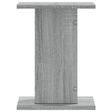 Speakerstandaards 2 st 30x30x40 cm bewerkt hout grijs sonoma 5