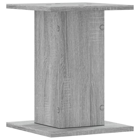 Speakerstandaards 2 st 30x30x40 cm bewerkt hout grijs sonoma 6