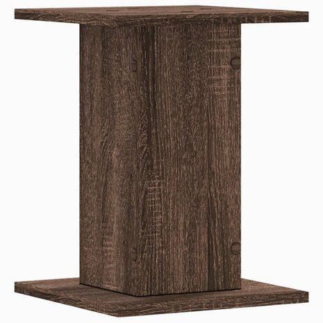 Speakerstandaards 2 st 30x30x40 cm bewerkt hout bruin eiken 6