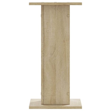 Speakerstandaards 2 st 30x30x60 cm bewerkt hout sonoma eiken 4