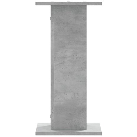 Speakerstandaards 2 st 30x30x60 cm bewerkt hout betongrijs 4