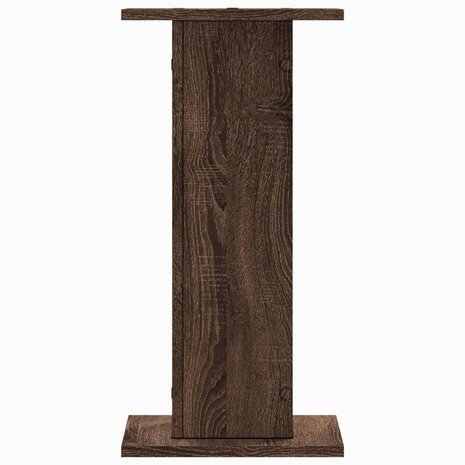 Speakerstandaards 2 st 30x30x60 cm bewerkt hout bruin eiken 4