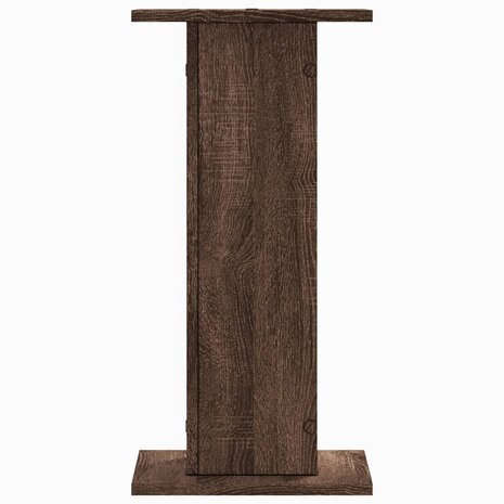 Speakerstandaards 2 st 30x30x60 cm bewerkt hout bruin eiken 5