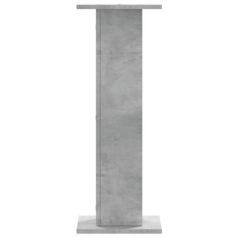 Speakerstandaards 2 st 30x30x80 cm bewerkt hout betongrijs 4