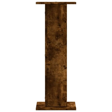 Speakerstandaards 2 st 30x30x80 cm bewerkt hout gerookt eiken 5