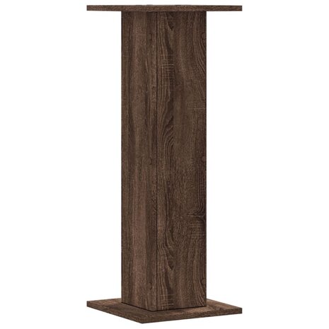 Speakerstandaards 2 st 30x30x80 cm bewerkt hout bruin eiken 6