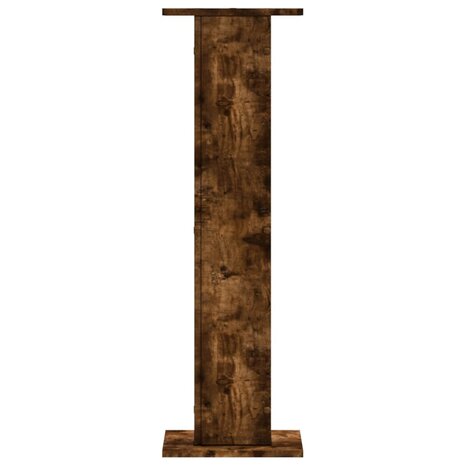 Speakerstandaards 2 st 30x30x95 cm bewerkt hout gerookt eiken 5