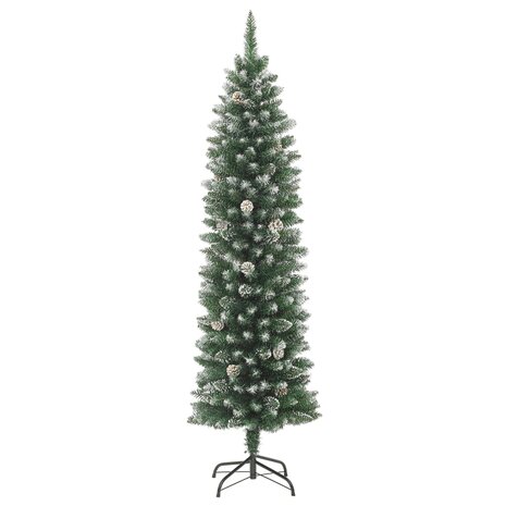 Kunstkerstboom met standaard smal 120 cm PVC 2