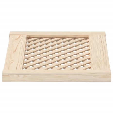 Kastdeuren met latwerk 2 st 49,5x39,5 cm massief grenenhout 4