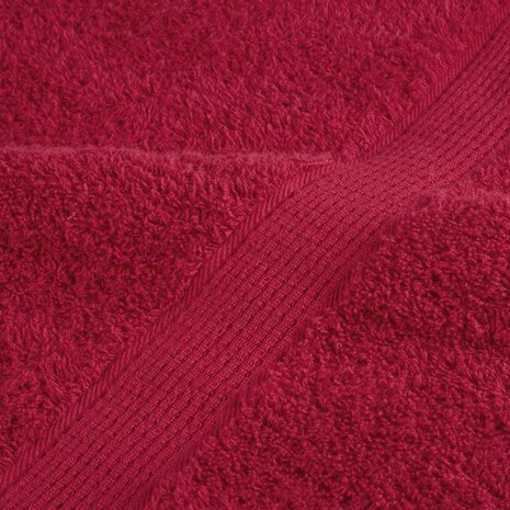 6-delige Handdoekenset SOLUND 600 g/m² rood 6