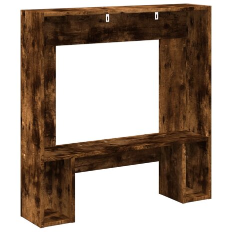 Haardombouw 81x18x82 cm bewerkt hout gerookt eikenkleurig 6