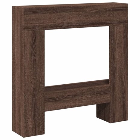 Haardombouw 81x18x82 cm bewerkt hout bruin eikenkleurig 2