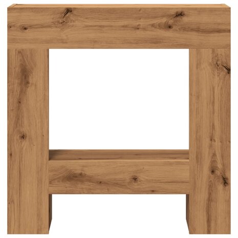 Haardombouw 81x18x82 cm bewerkt hout artisanaal eikenkleurig 4