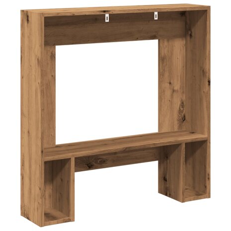 Haardombouw 81x18x82 cm bewerkt hout artisanaal eikenkleurig 6