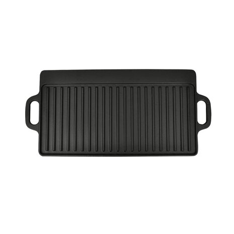 Grillplaat dubbelzijdig 50x23 cm gietijzer 3