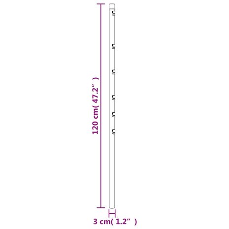  Schuttingpalen 15 st 120 cm gegalvaniseerd staal zilverkleurig 5