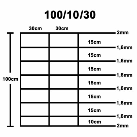 Hek 50x1 m gegalvaniseerd staal zilverkleurig 5