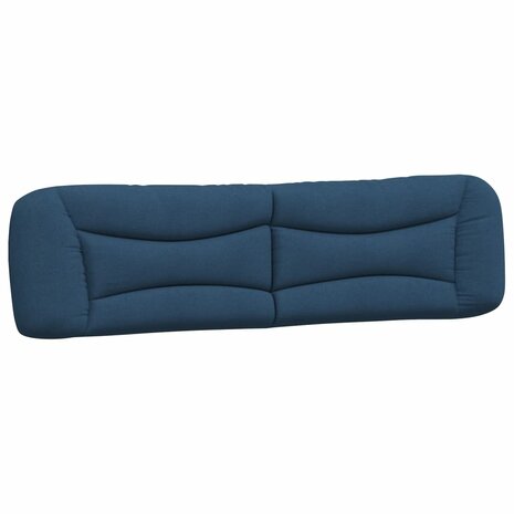 Bed met matras stof blauw 200x200 cm 5