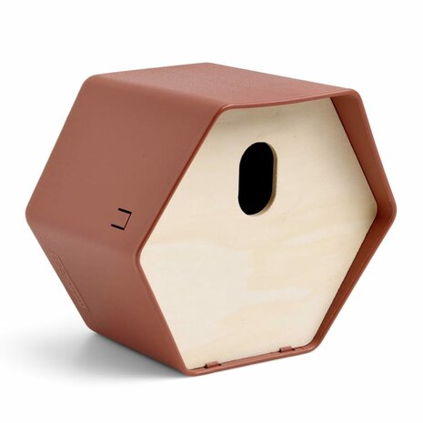 Capi Vogelhuisje Hive 2 ovaal gat 19x23x20 cm bruin 2