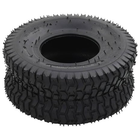 Kruiwagenbanden 2 st 15x6.00-6 4PR rubber 4