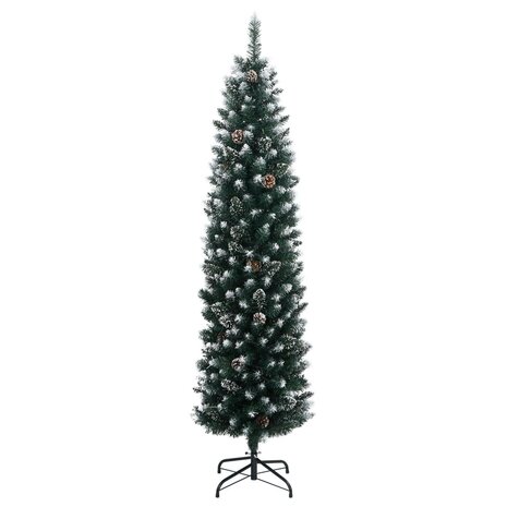 Kunstkerstboom smal met 300 LED&apos;s 180 cm 2