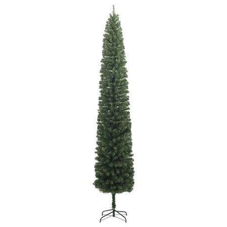 Kunstkerstboom smal met standaard 270 cm PVC 2