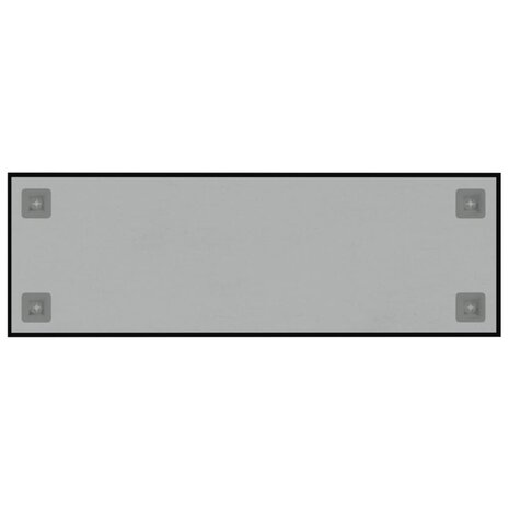 Magneetbord wandgemonteerd 60x20 cm gehard glas zwart 4