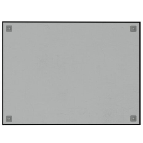 Magneetbord wandgemonteerd 80x60 cm gehard glas zwart 4