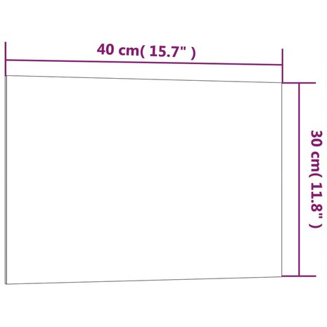 Magneetbord voor aan de wand 40x30 cm gehard glas wit 5