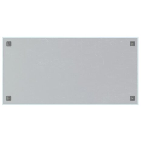 Magneetbord voor aan de wand 100x50 cm gehard glas wit 4