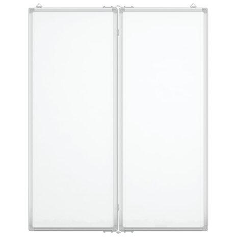 Whiteboard magnetisch inklapbaar 80x100x1,7 cm aluminium 3