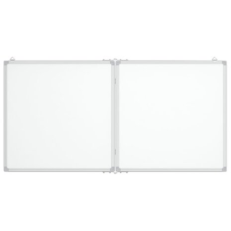 Whiteboard magnetisch inklapbaar 120x60x1,7 cm aluminium 3