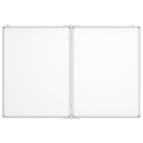 Whiteboard magnetisch inklapbaar 120x80x1,7 cm aluminium 3