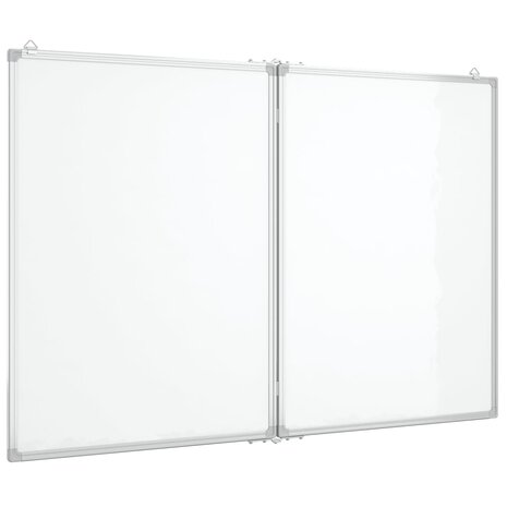 Whiteboard magnetisch inklapbaar 120x100x1,7 cm aluminium 2