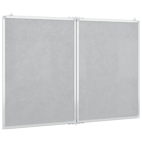 Whiteboard magnetisch inklapbaar 120x100x1,7 cm aluminium 4