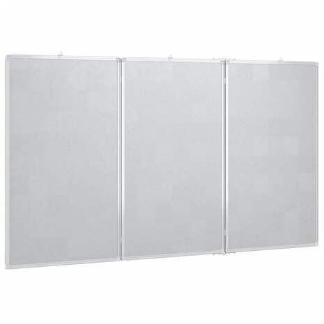 Whiteboard magnetisch inklapbaar 150x80x1,7 cm aluminium 4