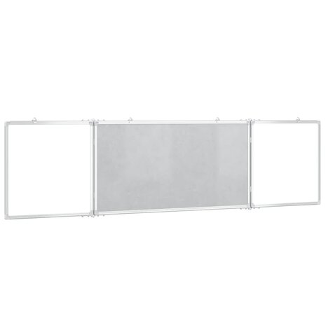 Whiteboard magnetisch inklapbaar 160x40x1,7 cm aluminium 4