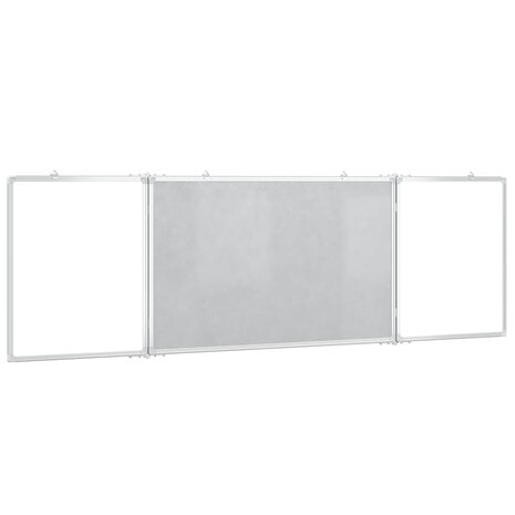 Whiteboard magnetisch inklapbaar 160x50x1,7 cm aluminium 4