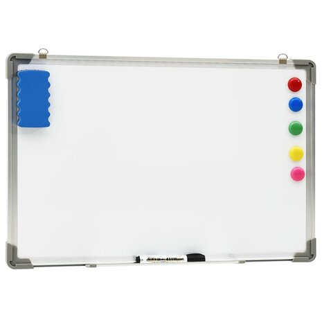 Whiteboard magnetisch 50x35 cm staal wit 2