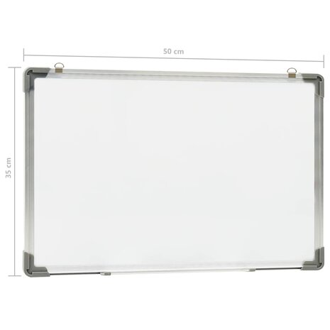 Whiteboard magnetisch 50x35 cm staal wit 9