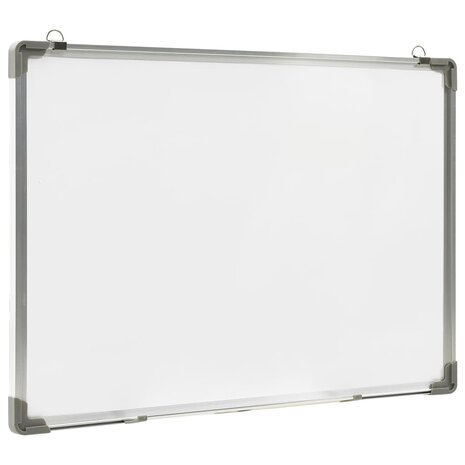 Whiteboard magnetisch 90x60 cm staal wit 3