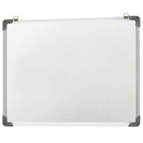 Whiteboard magnetisch 90x60 cm staal wit 4