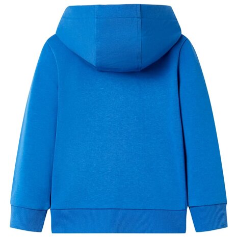 Kindervest met capuchon en rits 116 blauw 2