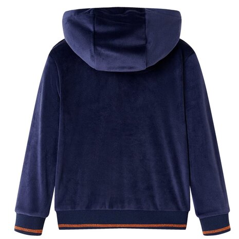 Kinderjas met capuchon 104 marineblauw 2