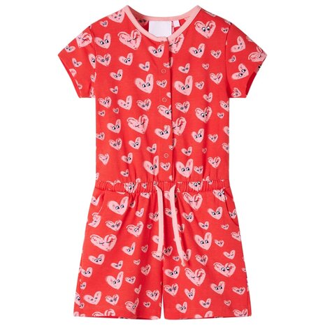 Kinderjumpsuit 104 rood 1